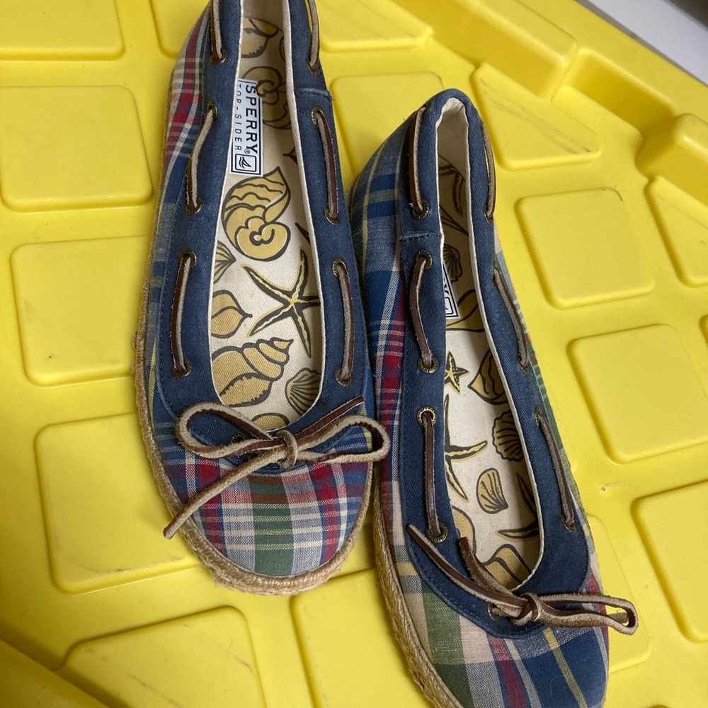 Sperry Top-Sider Plaid Canvas flat